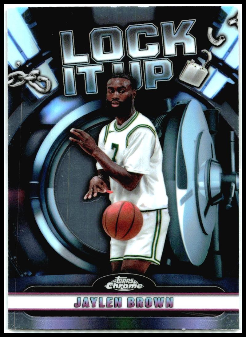 2024-25 Topps Chrome Lock It Up #LIU-1 Jaylen Brown Boston Celtics