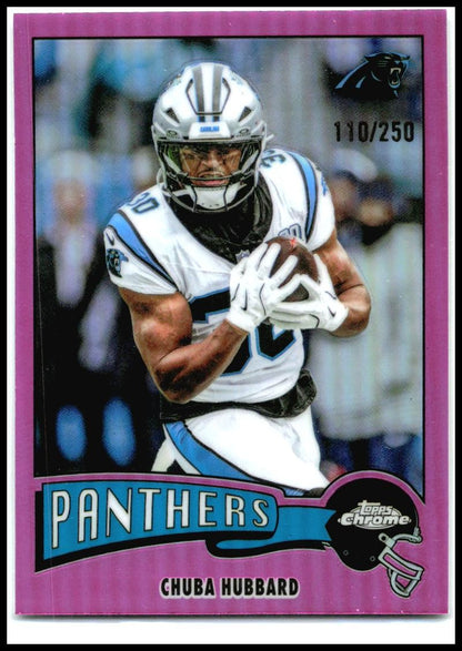 2025 Topps Chrome Pink /250 #19755 Chuba Hubbard