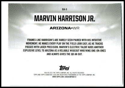 2024 Topps Signature Class Gridiron Ambassadors #GA-5 Marvin Harrison Jr.