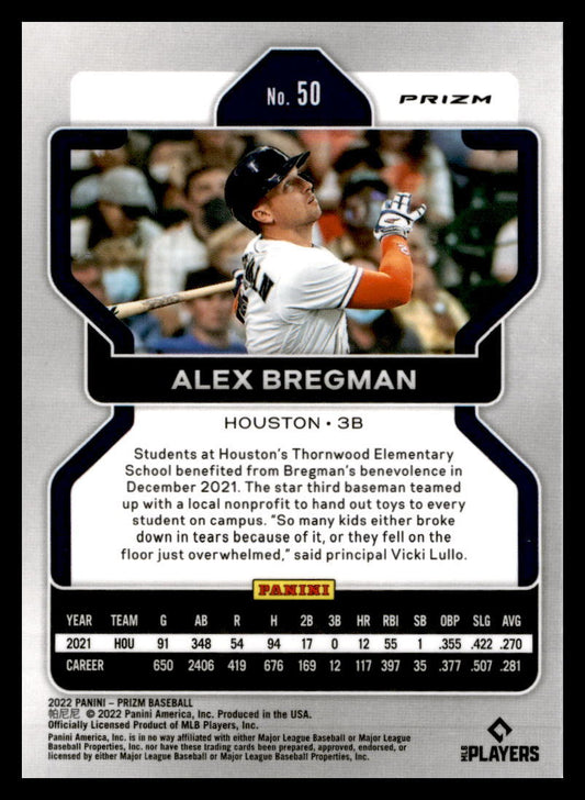 2022 Panini Prizm  Red/White/Blue #50 Alex Bregman