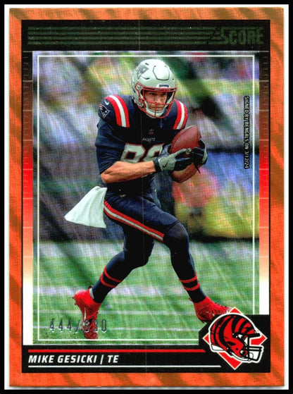 2024 Score Lava #191 Mike Gesicki #/630 Cincinnati Bengals