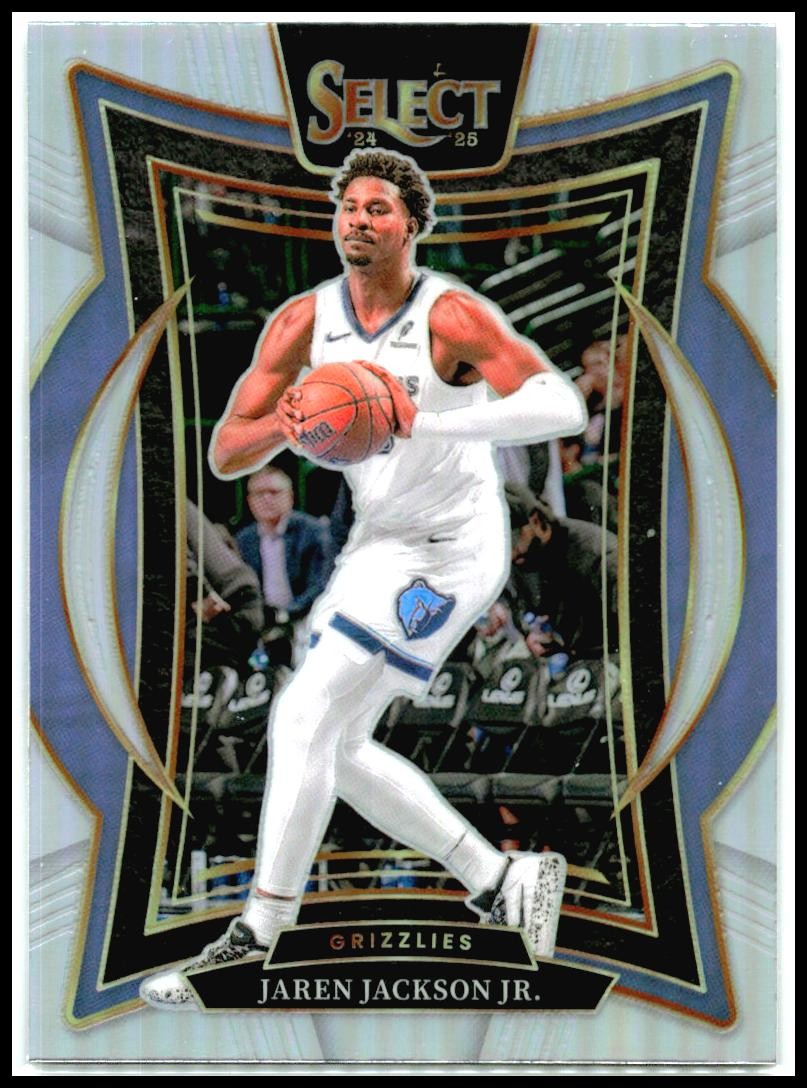 2024-25 Panini Select Silver Prizm #48 Jaren Jackson Jr. Memphis Grizzlies