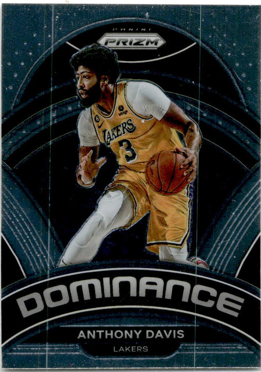 2022 Prizm Dominance #8 Anthony Davis Los Angeles Lakers