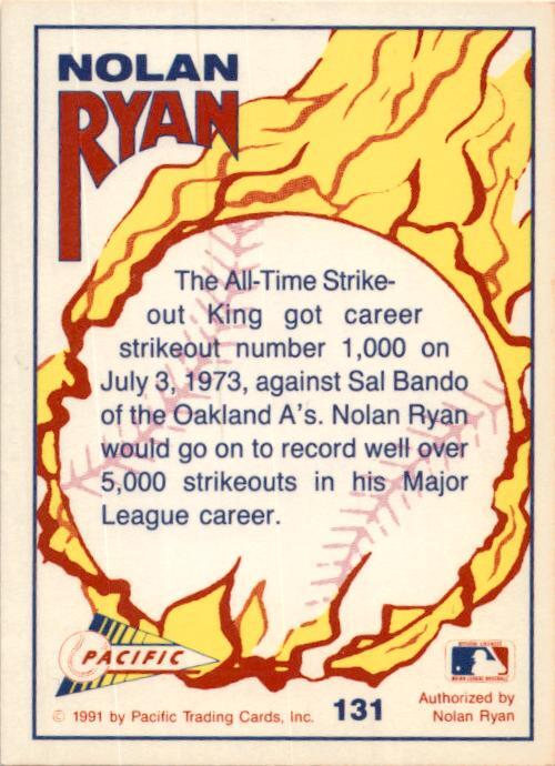 1992 Pacific Nolan Ryan Texas Express II #131 Nolan Ryan California Angels