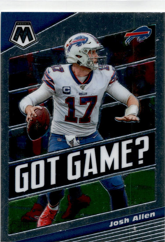 2020 Panini Mosaic Got Game #GG23 Josh Allen Buffalo Bills.