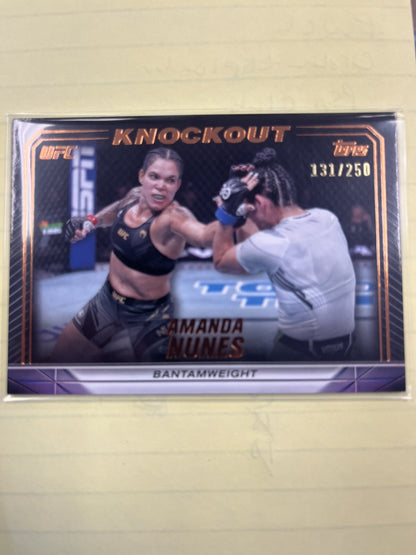 2024 Topps UFC Knockout Bronze Amanda Nunes /250