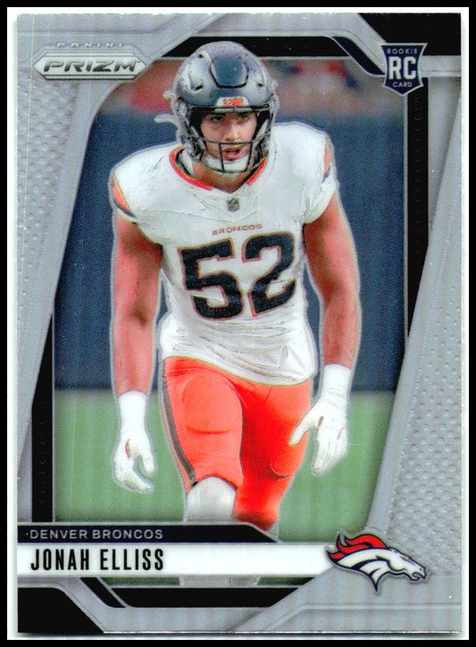2024 Panini Prizm Silver #356 Jonah Elliss Rookie Denver Broncos