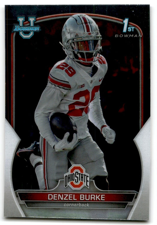 2022 bowman chrome university Denzel Burke Ohio State Buckeyes #25