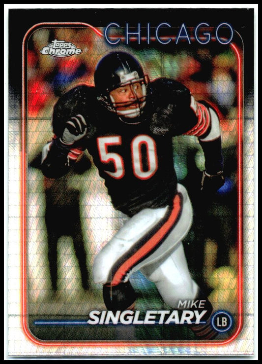 2024 Topps Chrome Prism Refractor #20 Mike Singletary Chicago Bears