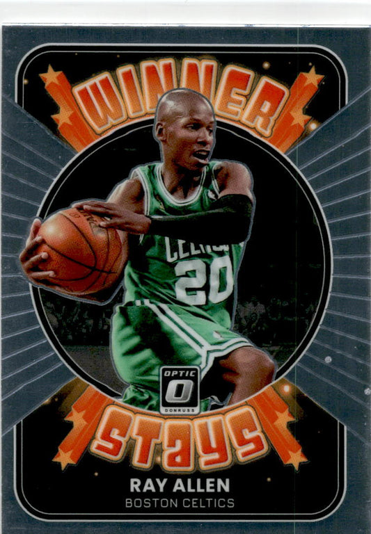 2021-22 Donruss Optic Winner Stays #5 Ray Allen Boston Celtics