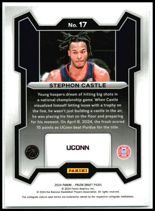2024 Panini Prizm Draft Picks #17 Stephon Castle Connecticut Huskies