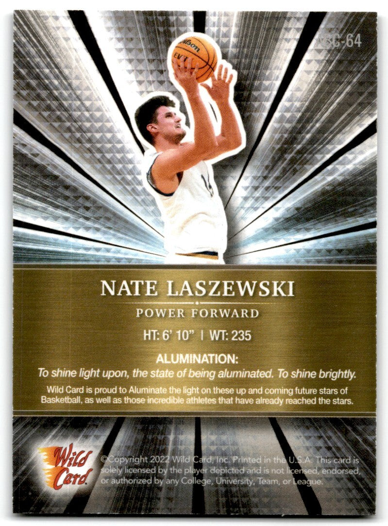 2021-22 Wild Card Alumination Nate Laszewki NOTRE DAME #ABC-64