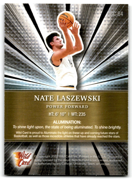 2021-22 Wild Card Alumination Nate Laszewki NOTRE DAME #ABC-64