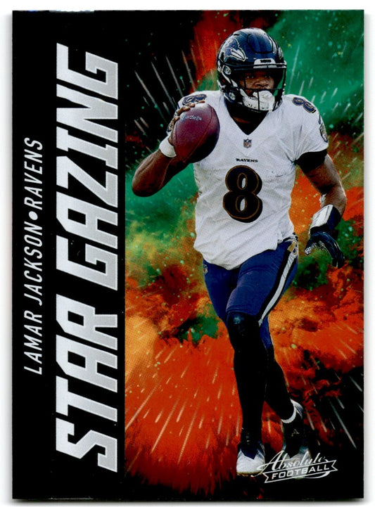 2021 Panini Absolute Star Gazing Lamar Jackson Baltimore Ravens #SG3