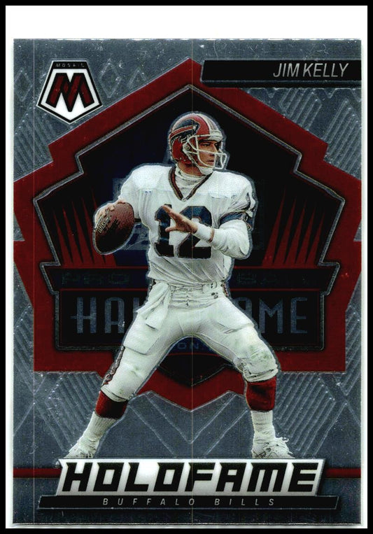 2022 Panini Mosaic HoloFame #HF-19 Jim Kelly Buffalo Bills