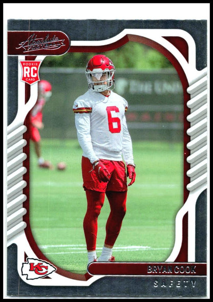 2022 Panini Absolute Retail #149 Bryan Cook Rookie Kansas City Chiefs