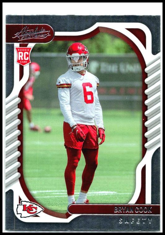 2022 Panini Absolute Retail #149 Bryan Cook Rookie Kansas City Chiefs