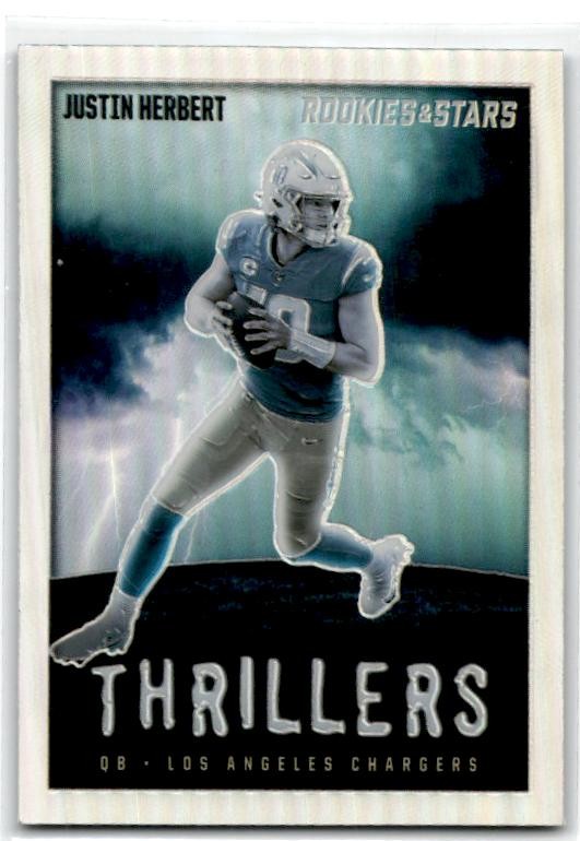2023 Panini Rookies & Stars Thrillers Silver #TH-17 Justin Herbert Chargers