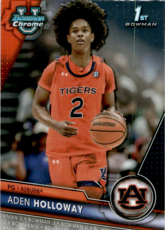2023-24 Bowman University Chrome Sapphire #76 Freddie Dilione Auburn Tigers
