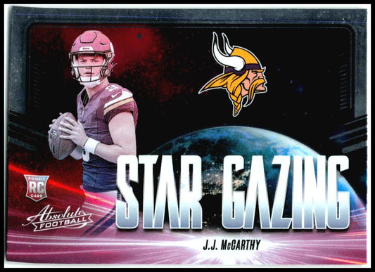 2024 Panini Absolute Star Gazing #SG-JMY J.J. McCarthy Minnesota Vikings