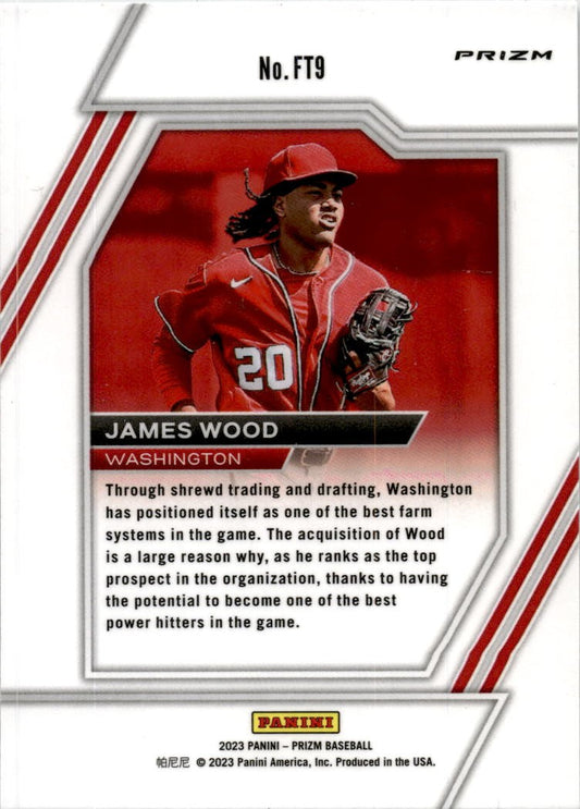 2023 Panini Prizm Future Tools #FT9 James Wood Washington Nationals