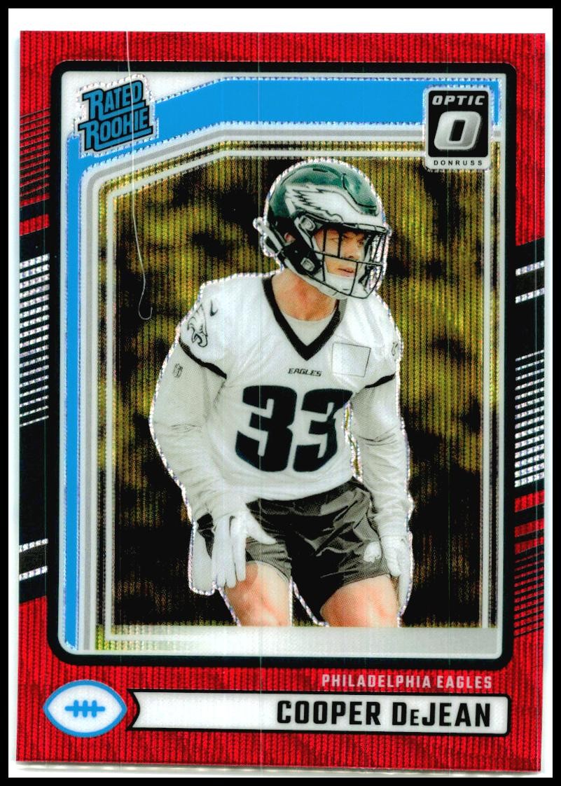 2024 Donruss Optic Rated Rookies Preview Red Wave #305 Cooper DeJean Rookie
