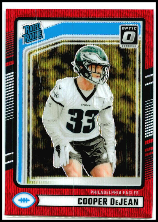 2024 Donruss Optic Rated Rookies Preview Red Wave #305 Cooper DeJean Rookie