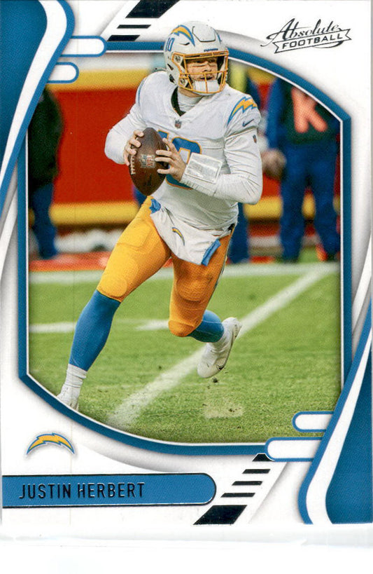 2021 Panini Absolute #73 Justin Herbert Los Angeles Chargers
