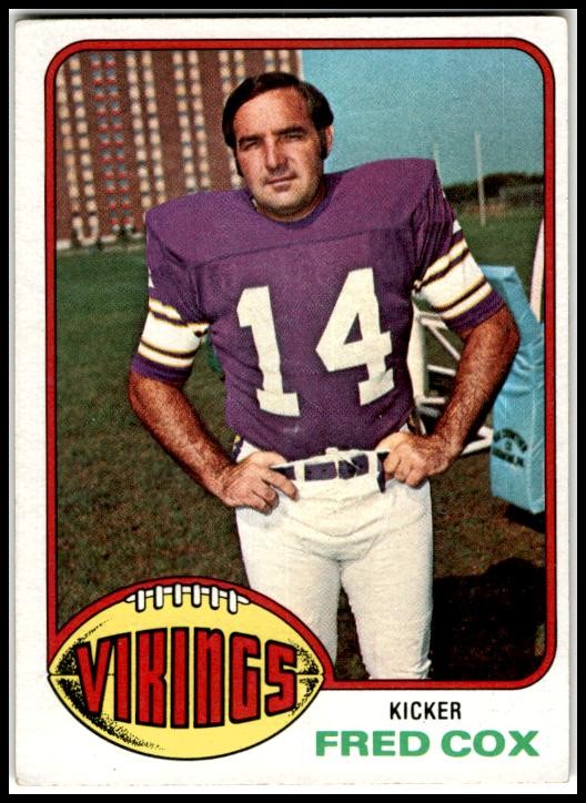 1976 Topps #479 Fred Cox Minnesota Vikings