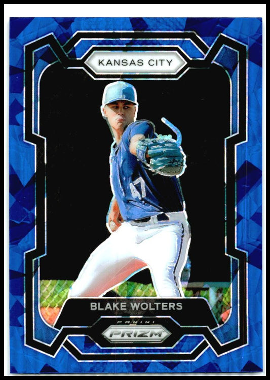 2024 Panini Prizm Blue Ice Prizms #150 Blake Wolters Kansas City Royals