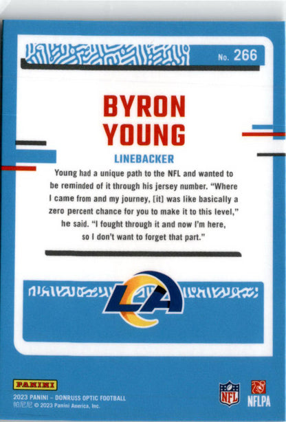 2023 Donruss Optic #266 Byron Young Los Angeles Rams