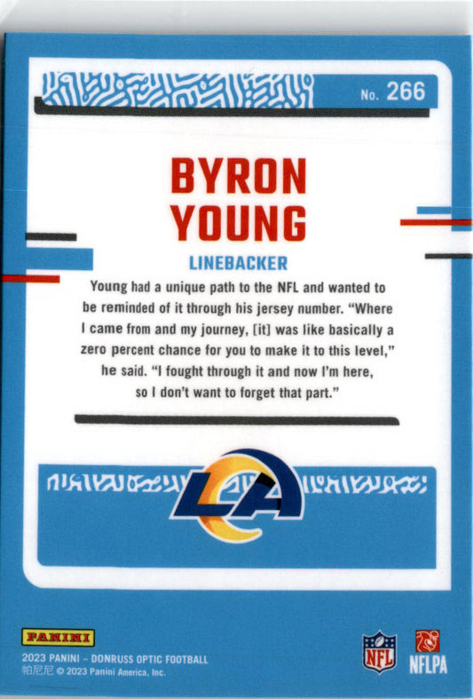 2023 Donruss Optic #266 Byron Young Los Angeles Rams