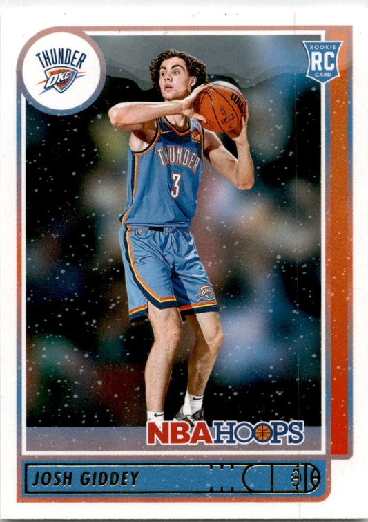 2021-22 Hoops Winter #202 Josh Giddey Rookie Oklahoma City Thunder
