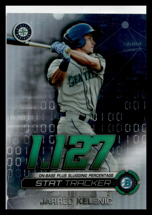 2019 Bowman Chrome Tracker #ST-JK Jarred Kelenic Seattle Mariners