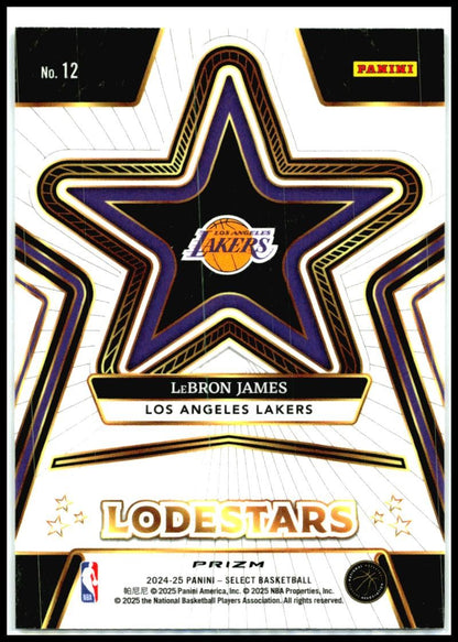 2024-25 Select Lodestars Silver #12 LeBron James Lakers