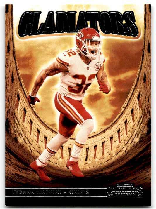2021 Panini-Contenders Gladiators Tyrann Mathieu Kansas City Chiefs #GLD-TMA