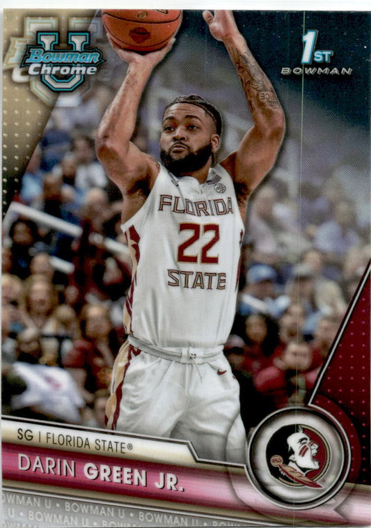 2023-24 Bowman University Chrome #24 Darin Green Jr. Florida State Seminoles