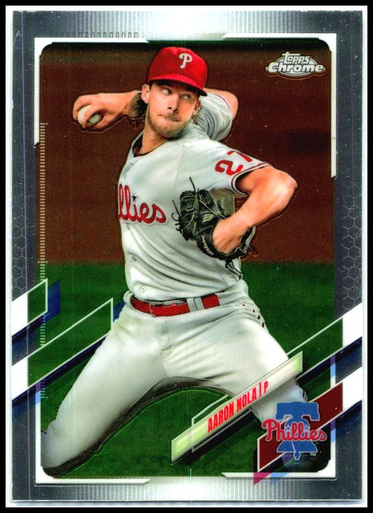 2021 Topps Chrome #46 Aaron Nola Philadelphia Phillies