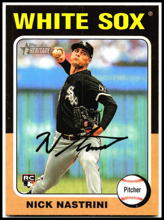 2024 Topps Heritage #647 Nick Nastrini Rookie Chicago White Sox