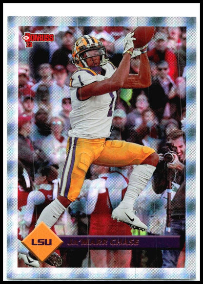 2023 Panini Chronicles Draft Picks Donruss Retro Pink #5 Ja'Marr Chase LSU