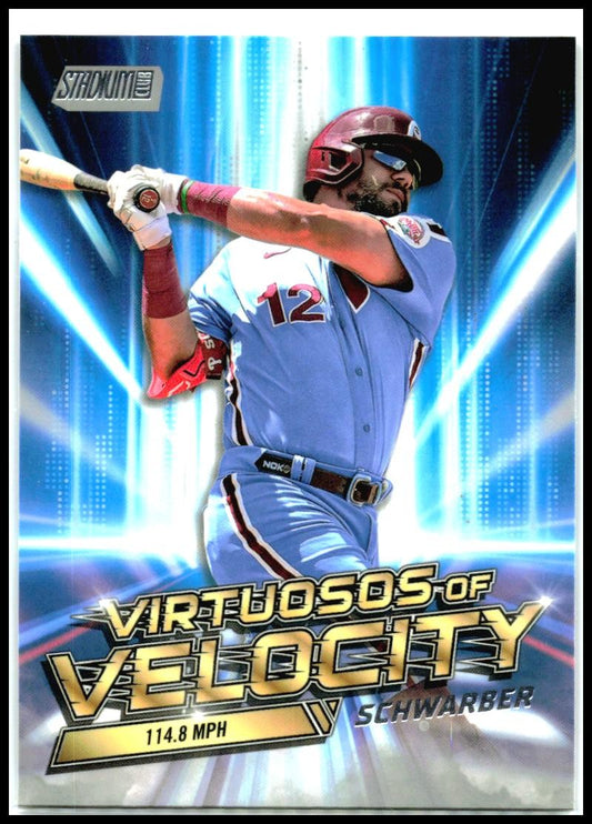 2023 Stadium Club Virtuosos of Velocity #VV-15 Kyle Schwarber Phillies