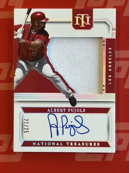 2024 National Treasures Silhouette Sign #SS-APS Albert Pujols Auto Patch /25