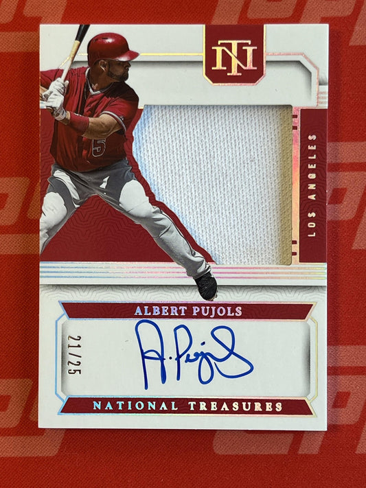 2024 National Treasures Silhouette Sign #SS-APS Albert Pujols Auto Patch /25