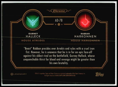 2024 Dune Chrome® - Hobby Box Adversaries #AD-7B Rabban Harkonnen