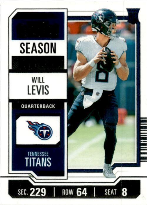 2023 Panini Contenders #97 Will Levis Tennessee Titans