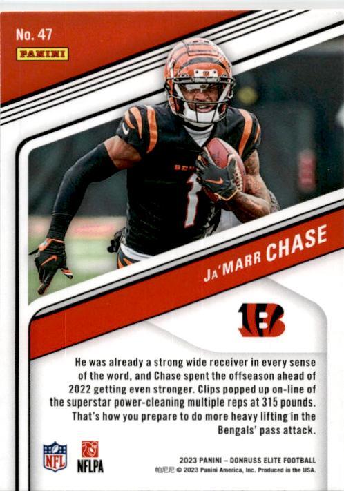 2023 Donruss Elite #47 Ja'Marr Chase Cincinnati Bengals