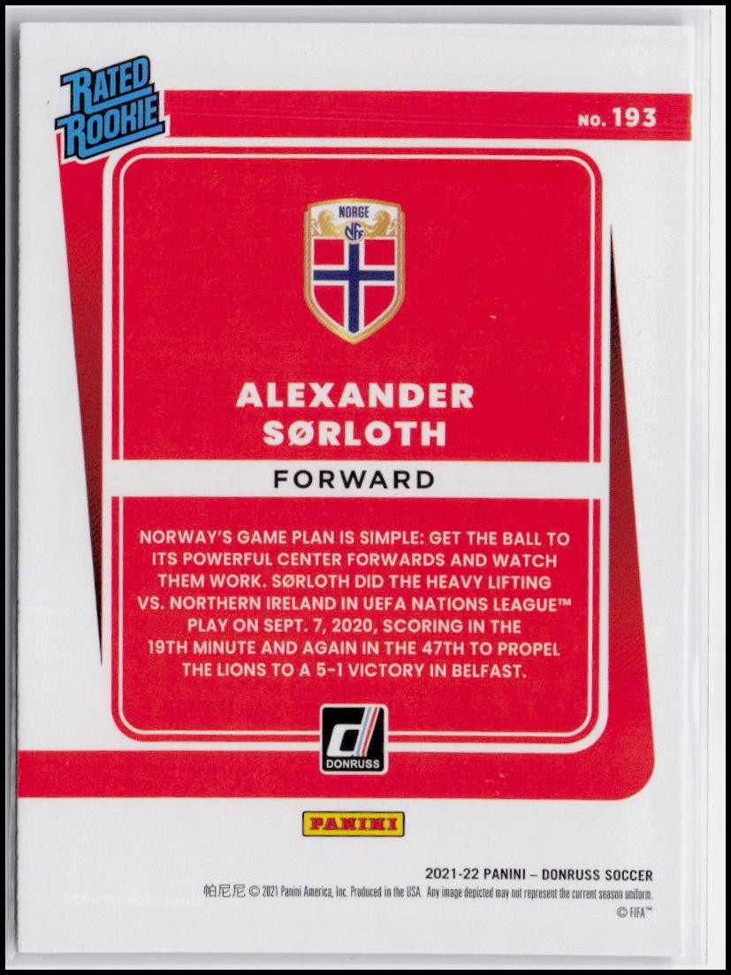 2021-22 Donruss #193 Alexander Sorloth