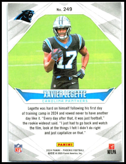2024 Panini Phoenix #249 Xavier Legette Rookie Carolina Panthers