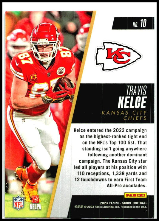 2023 Score Top 100 #10 Travis Kelce Kansas City Chiefs