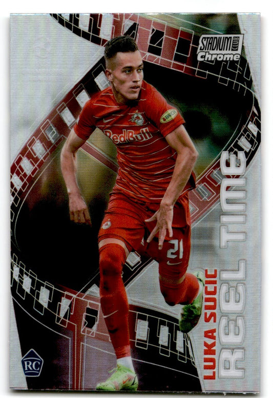 2022 Topps Club Chrome Reel Time Luka Sucic FC Red Bull Salzburg #RT-LSC